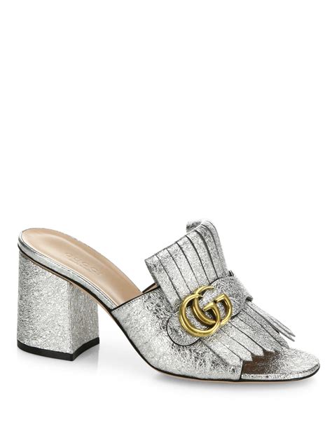 gucci marmont heeled mules|gucci 6 inch heels.